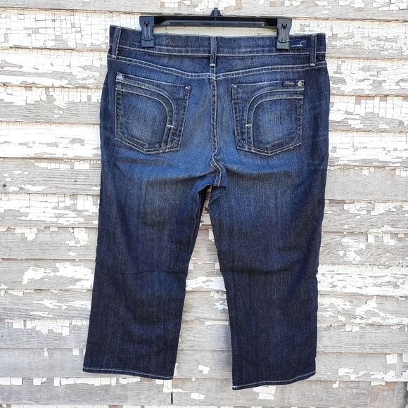 🌟 FIDELITY Denim Bella blue opal Capri Jeans size 31 - Picture 1 of 8